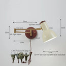 DecorBites™ Creamy Iron LED Wall Lamp Bedroom Living Room Bathroom Mirror Stair Light