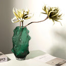 DecorBites™ Green Sea Cucumber Glass Vase Terrarium for Home Decoration