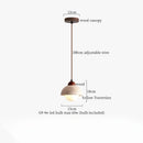 DecorBites™ Iron Yellow Travertine LED Pendant Light for Bedside Dining Living Room