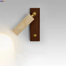 DecorBites™ Copper LED Wall Lamp: Modern Nordic Style Mirror Light with Travertine Switch