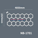 DecorBites™ Geometric LED Lights for Exhibition Car Detailing Garage Workshop - Polygonal Snowflake Theme