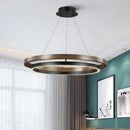 DecorBites™ Double Circular LED Chandelier for Dining, Bedroom, Living Room - Modern Nordic Style