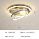 DecorBites™ Kids Moon Astronaut LED Ceiling Light for Eye Care in Blue Pink Carton Theme