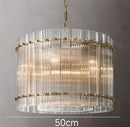 DecorBites™ Gold Double Layer Ring Crystal Pendant Light for Bedroom Dining Living Room