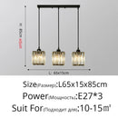 DecorBites™ Crystal Chandelier Luxury Ceiling Lamp LED Modern Pendant Light for Indoor Spaces