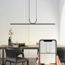 DecorBites™ LED Black Ceiling Chandelier for Dining Room Kitchen Island - Modern Home Decor Lighting