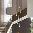 DecorBites™ Crystal LED Stair Chandelier: Luxury Long Stair Lighting Fixture with Creative Island Design
