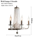 DecorBites™ Crystal Tassel Wall Lamp: Elegant LED Lighting for Home, Hotel, and Lobby Decor