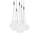 DecorBites™ Glass Ball LED Pendant Light Fixture for Home Decor and Lighting in Various Rooms