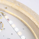 DecorBites™ Ellipse Stone LED Ceiling Light Natural Travertine Lamp Plafon