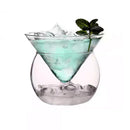 DecorBites™ 150ml Stemless Martini Chiller Ball Base Cocktail Glass Cup