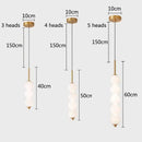 DecorBites™ LED White Pearl Glass Pendant Lights for Kitchen Bar Decor - Bubble Hanging Lamp