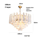 DecorBites™ Art Deco Marble Home Chandelier Lighting Dimmable LED 2025
