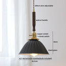 DecorBites™ LED Walnut Copper Pendant Light with Knob Switch - Modern Style Lighting Fixtures