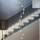 DecorBites™ Crystal LED Staircase Chandelier: Luxury Long Stair Lighting Fixture