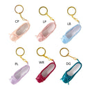F42F Elegant Pointe Shoes Keyring Mini Ballet Accessories Ballet Shoe Keychains Alloy Material for Bag or Keys