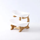 DecorBites™ 3-Layer Table Plates Set: Dinnerware, Fruit Bowl, Snack Stand, Cake Plate, Salad Bowl