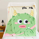 DecorBites™ Lamb Fleece Cute Printed Blanket: Soft & Warm Double-Sided Throw Blanket
