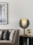 DecorBites™ Glass Gold Table Lamp: Luxury Designer Desk Light for Elegant Living Spaces