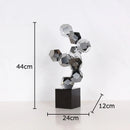 DecorBites™ Geometric Crystal Ball Desk Ornament: Abstract Crafts Crystal Artwork for Aesthetic Room Decor