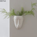 DecorBites™ Abstract Human Face Ceramic Vase Plant Pot Room Decoration