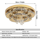 DecorBites™ Crystal Drop Chandelier Ceiling Light with RC Dimming for Modern Home Decor