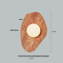 DecorBites™ Green Marble Stone LED Wall Sconce Lighting for Bedroom and Hallway