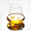 DecorBites™ Crystal Whiskey Glass Tumbler | Wind Edge Shape Spirits Cup | Thick Bottom Glass