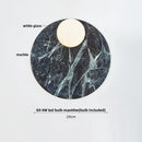 DecorBites™ Glass Globe LED Wall Lamp: Modern Nordic Stone Bathroom Mirror Light