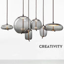 DecorBites™ Glass Knot Pendant Chandelier Light for Bedroom Kitchen Dining Room