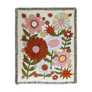 DecorBites™ Geometric Cotton Knitted Sofa Blanket & Tapestry
