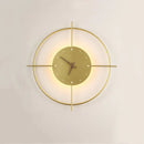 DecorBites™ Golden Clock LED Wall Lamp 11W for Home Living Room Bedroom Decor