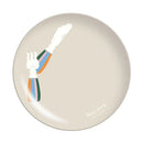 DecorBites™ Korean Style Round Bamboo Fiber Dining Plate for Desserts, Fruits, and Cakes
