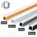DecorBites™ LED Aluminum Profile Recessed U/YW-Shape Hidden Channel Milky Cover Bar Strip Light