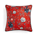 DecorBites™ Circus Retro Throw Pillow Cover with Tassels 45x45 Eclectic Home Decor