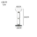 DecorBites™ Heavy Glass LED Floor Lamp: Modern Nordic Light for Living Room and Bedroom