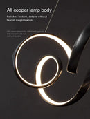 DecorBites™ Creative Twisted LED Chandelier for Living Room Bedroom Lighting