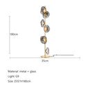 DecorBites™ Glass Shade LED Floor Lamp for Home Decor, Living Room, Bedroom, Minimalist Design