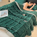 DecorBites™ Cozy Faux Rabbit Plush Blanket, Nordic Style, Thick & Warm, Super Soft Nap Shawl