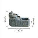 DecorBites™ Flowing Water Fish Pond Tank - Outdoor Garden Ornament Landscape Aquarium