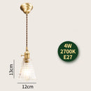 DecorBites™ Glass Lamp LED Pendant Light Fixture with Copper Socket for Nordic Modern Home Decor