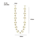 DecorBites™ Crystal Gold Chain Chandelier Ceiling Lamp for Home Décor