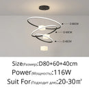 DecorBites™ LED Chandelier: Modern Living Room Kitchen Hanging Light, White Indoor Lighting Fixture