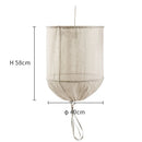 DecorBites™ Linen Cloth Pendant Light: Elegant Bohemian Fabric Chandelier for Home, Restaurant, Hotel