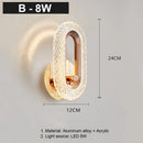 DecorBites™ Crystal LED Wall Lamp: Modern Nordic Sconces for Living Room Bedroom Decor