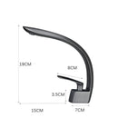 DecorBites™ Grey/Black Wash Basin Faucet Single Handle Mixer Tap Hot Cold Waterfall Brushed Gold