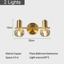 DecorBites™ Crystal Gold Wall Lamp: Luxury Modern Led Indoor Lighting for Living Room, Bedroom, Study.