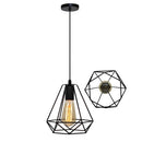 DecorBites™ Industrial Metal Cage Pendant Lamp for Home Lighting