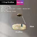 DecorBites™ Crystal LED Chandelier for Kitchen Dining Room Duplex Villa Lighting Fixtures