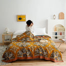 DecorBites™ 100% Cotton Nordic Throw Blanket - Soft Gauze Bedspread for Bedroom & Sofa